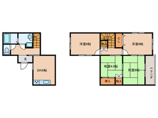 藤井寺ガーデンハイツ（215）の物件間取画像